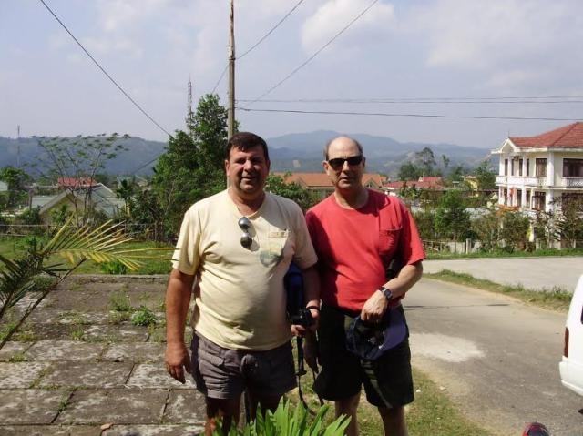 Al Jacobs and Pat Dougherty in the A Shau Valley, Vietnam - 2011 - 40 years later.
